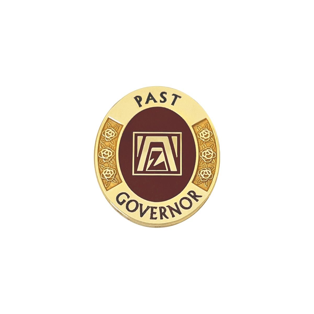 Custom ZONTA International Civic Club Lapel Stick Pin Gold Colored Badges