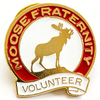Custom Enamel Lapel Pin for Loyal Order of Moose - Moosehead Emblem Fraternal Organization Badge with Clutch Backing