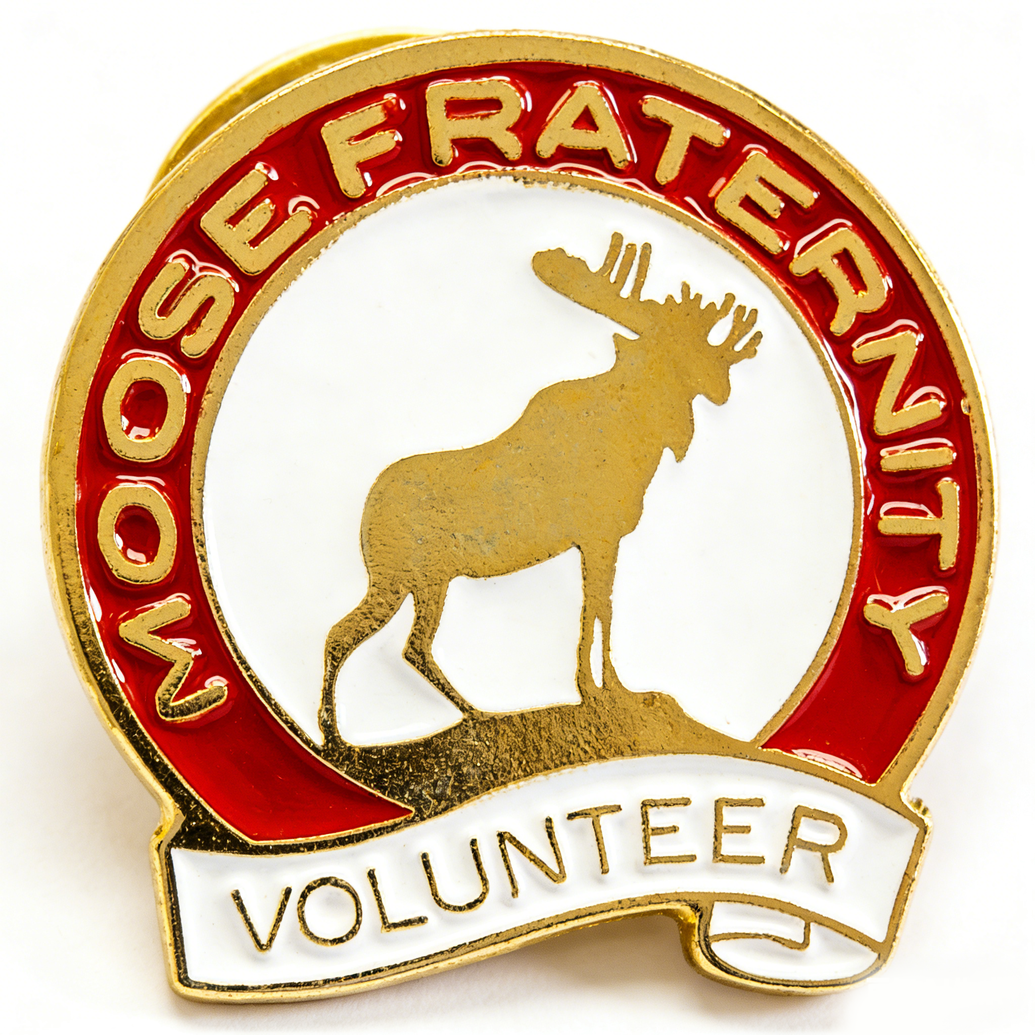 Custom Enamel Lapel Pin for Loyal Order of Moose - Moosehead Emblem Fraternal Organization Badge with Clutch Backing