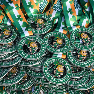 Custom St. Patrick’s Day Shamrock Medal – Irish Festival Award & Lucky Green Souvenir