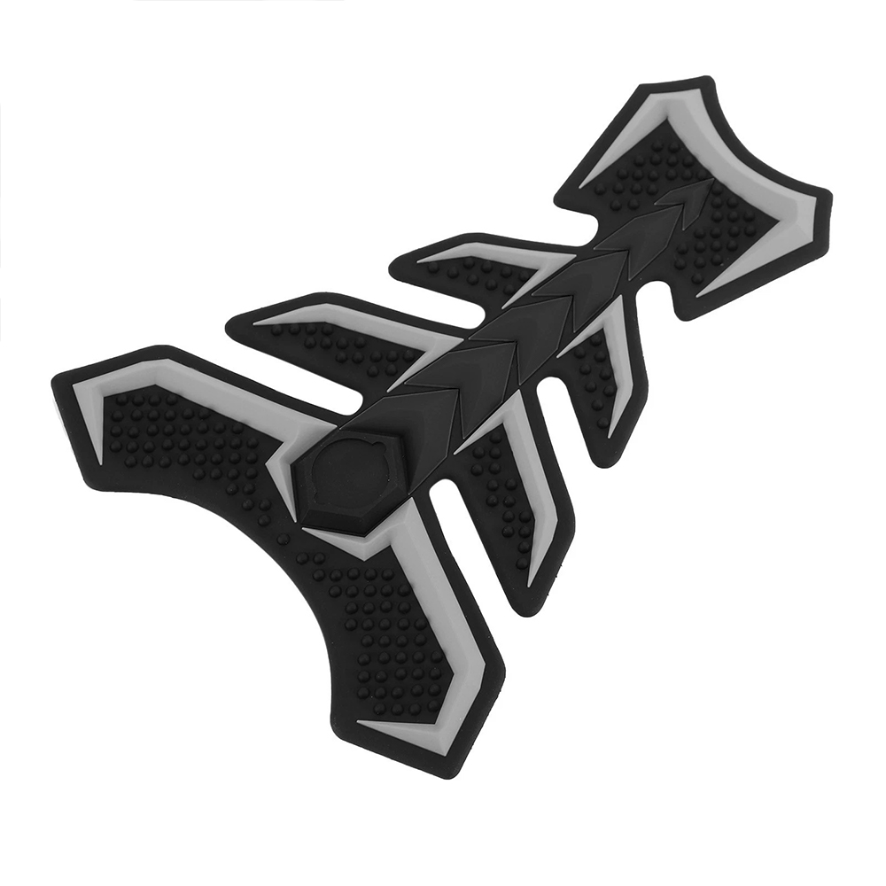 Custom Logo Color Motorcycle Sport Bike Gas Tank Pad Cover Decal Protector Sticker Black-Gray