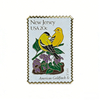 custom New Jersey State Bird Enamel Pin New Mexico Stamp Pin