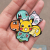 Custom Designs Cute Anime Pokemon Badge Animal Game Pokemon Pikachu Enamel Pin Go For Kids