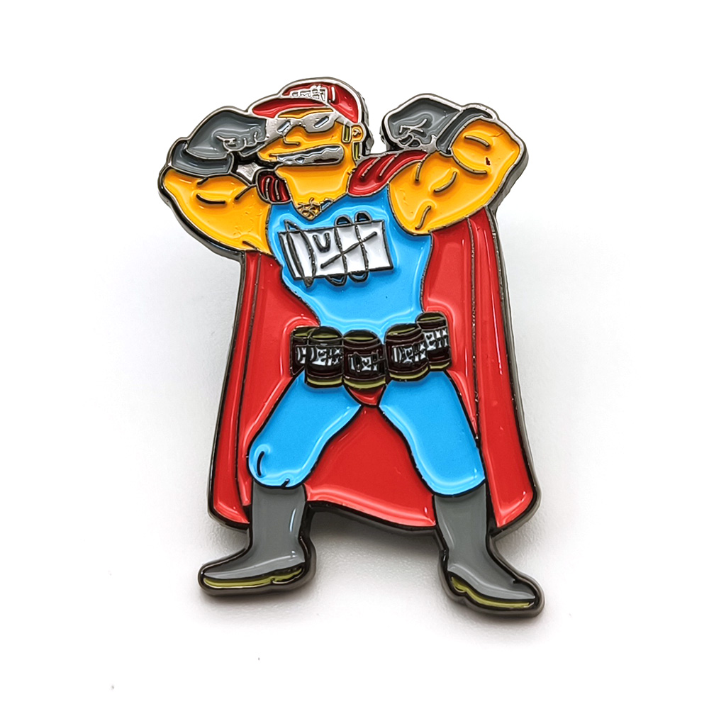 Wholesale metal anime pins carton Simpsons funny pins cute enamel anime badges
