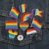 Custom Factory Price Soft Hard Flags Enamel Brooch Metal Lapel Pin Rainbow Badge Lgbt Gay Pride Pins
