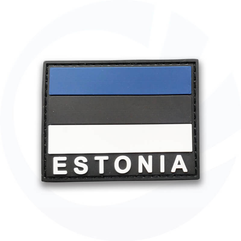 Baseball Circle Black PVC Patch