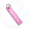long ribbon name Embroidered keychain