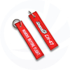 long ribbon name Embroidered keychain