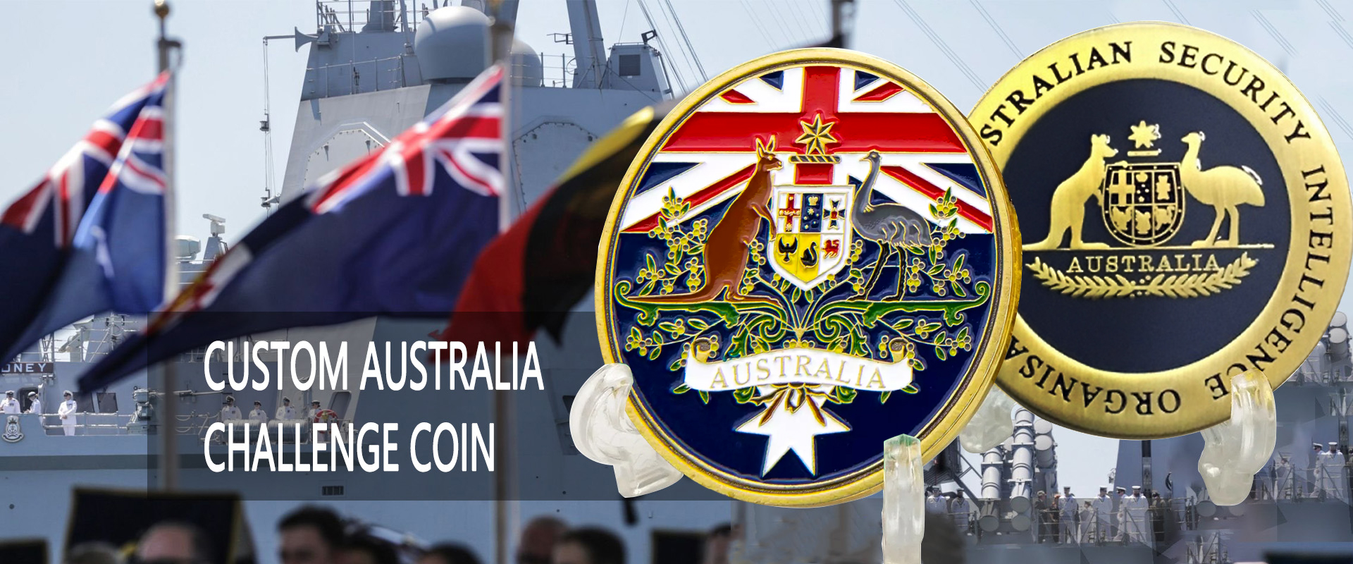 custom Australia challenge coin