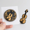 PVC Music Patches Musical Instrument Series Cartoon Soft Plastic Patch Phone Case Brooch Bags Jewelry Creative Diy Accessories