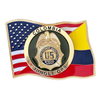 Wholesale Zinc Alloy Custom Enamel Logo 3D Gold Metal Colombia Souvenir Coin Challenge Coins