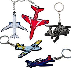 Personalized and Business Gift Aircraft Soft Keychain Custom logo 2/3d Pvc Brand Name Keyring Key Chain Rubber Cool Keychains