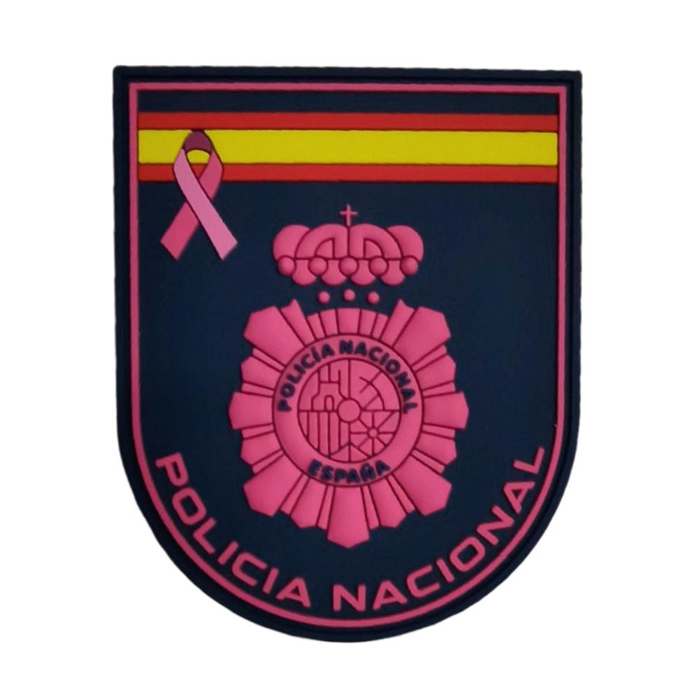 Spain Factory Custom Government Department PVC Patch Silicone Rubber Logo Badges Embossed Soft Label 3D Patches for Clothing