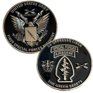 Custom 5th Special Forces Group French Premium Metal Coin With Your Own Logo Zinc Alloy Big Enamel Coin for Souvenir
