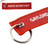 Cheap Fabric Pre-take-off Dismantling 3d Both Sided logo Woven Label Key Ring with Hook Key Jet Tag Custom Embroidered KeyChain
