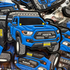 Factory Wholesale Car Shape Car Iron on Patch Car Patch PVC Hook & Loop Patches 2D 3D Embossed 
