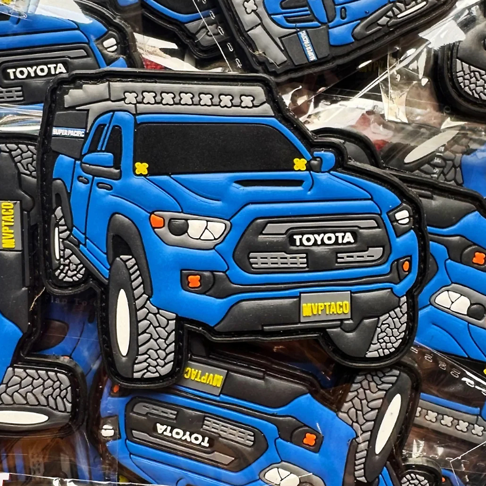 Factory Wholesale Car Shape Car Iron on Patch Car Patch PVC Hook & Loop Patches 2D 3D Embossed 