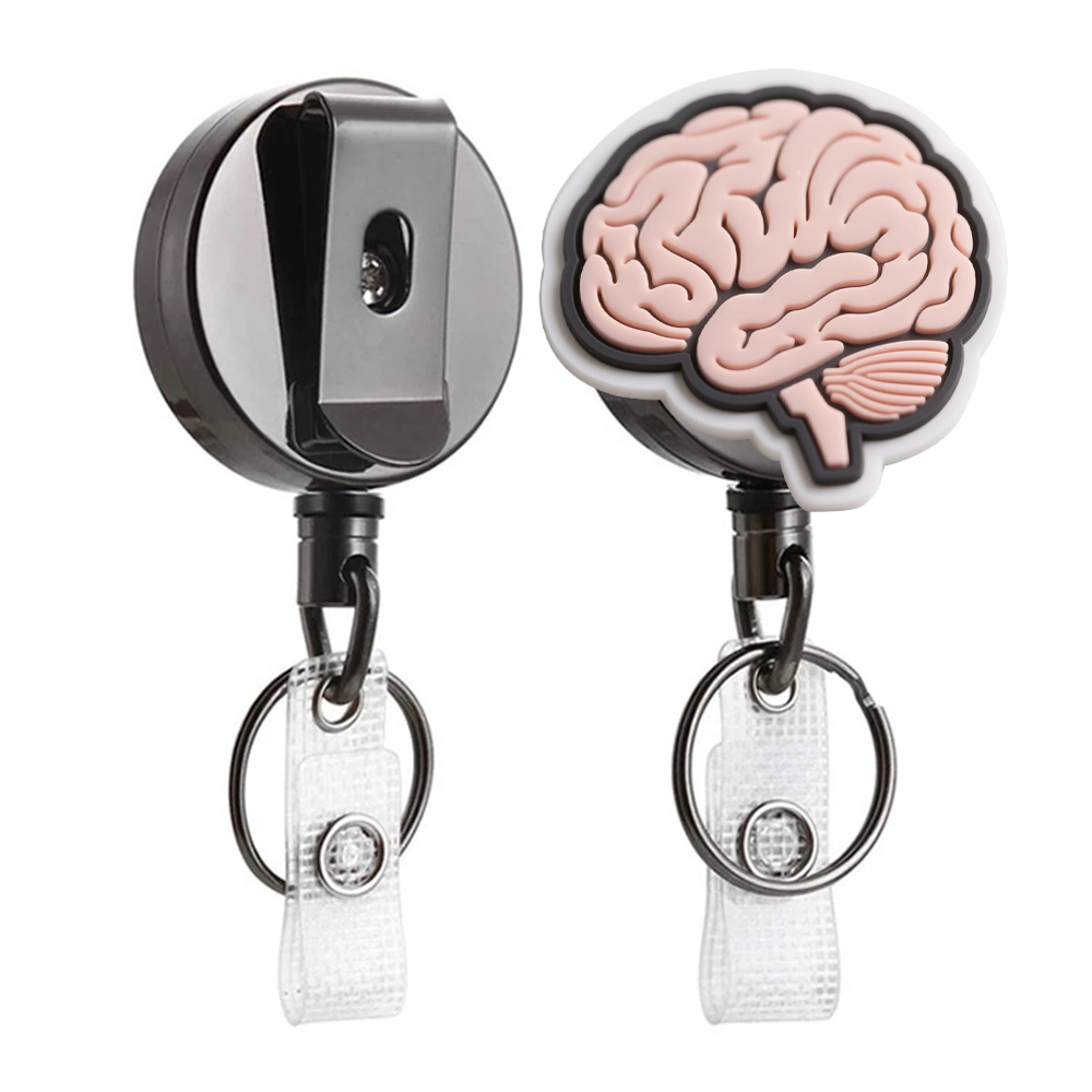 Nurses Custom Badge Reel Medical Retractable Heart Organ Pvc Badge Reel Clip Doctor Accessories Wholesale Id Card Holder for Work
