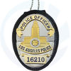 U.S LAPD Police Officer Badge Souvenir, Los Angeles Police 16210 Badge, 1:1 Reproduction, Triple Layer Brass Material, Military Fans and Soldiers Collection