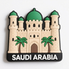 Guangzhou Manufacturer Saudi Arabia Travel Souvenir Soft Pvc 3d Embossed Fridge Magnet , Flexible Plastic Magnets