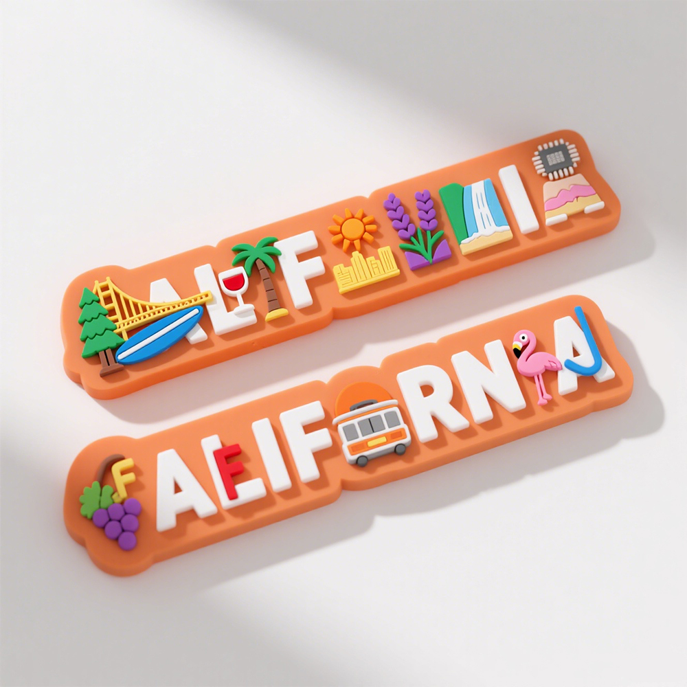 Custom Printed 3D Tourism Souvenirs Silicone Refrigerator Magnets Sticker Maker for Promotional Fridge Featuring Different