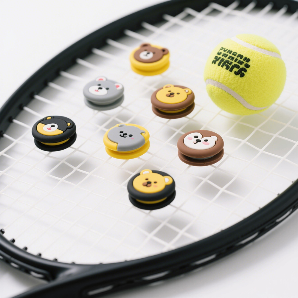 Promotional Custom Logo Silicone Tennis Racket String Vibration Dampener Custom Tennis Racket Dampener