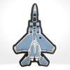 Custom 3D PVC Designer Airplane Patch Pvc Badges Rubber Iron on Patches for Clothing Backpack Bags