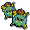 Factory Supply Low Price Spain 3D Debossed Rubber Silicone Patches Custom Sew On Soft PVC Patches for Clothing Bags Hats