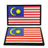 Malaysia National Flag PVC Patch Custom Heat Transfer Rubber Flag 3D Embossed Soft Labels for Clothes Garments Rubber Patches