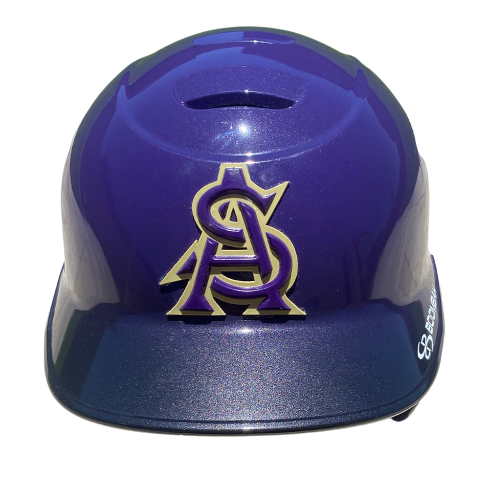 Soft Pvc 3D Decals with Adhesive Sticker for Baseball Helmet New Design 3D Logo PVC Helmet Factory