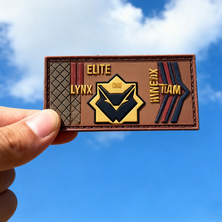 Custom Portugal Airsoft Style PVC Patch Soft Rubber 3D Logo Label Personalized Hook and Loop Badge for Clothing Bags Jackets