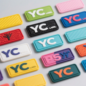 Custom Soft PVC Rubber Patches 3D Heat Press Silicone Labels with Embossed Logos for Clothing, Hats, Bags, And Sports Gear