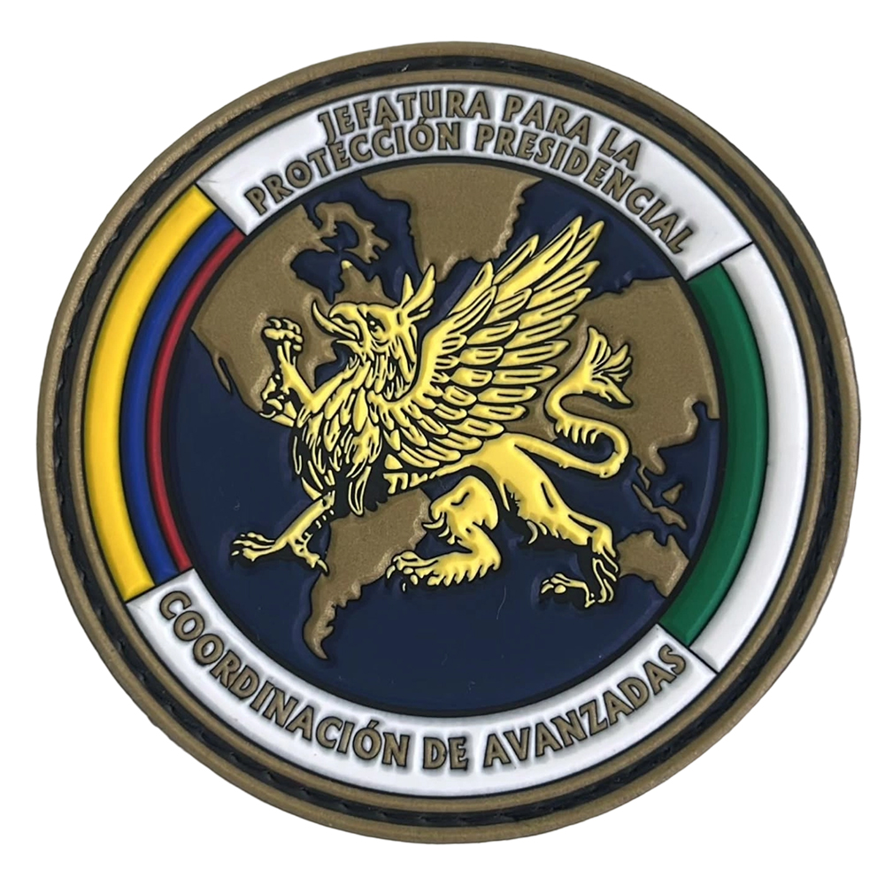OEM/ODM Custom 3D Embossed Colombia Soft PVC Label Rubber Patch Iron-on Style Silicone Main Hat Accessories Custom Patch