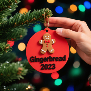 Christmas PVC Toy Gingerbread Man Pendant Polymer Clay Dolls Xmas Tree Hanging Decoration Home Soft Pottery Craft Ornament