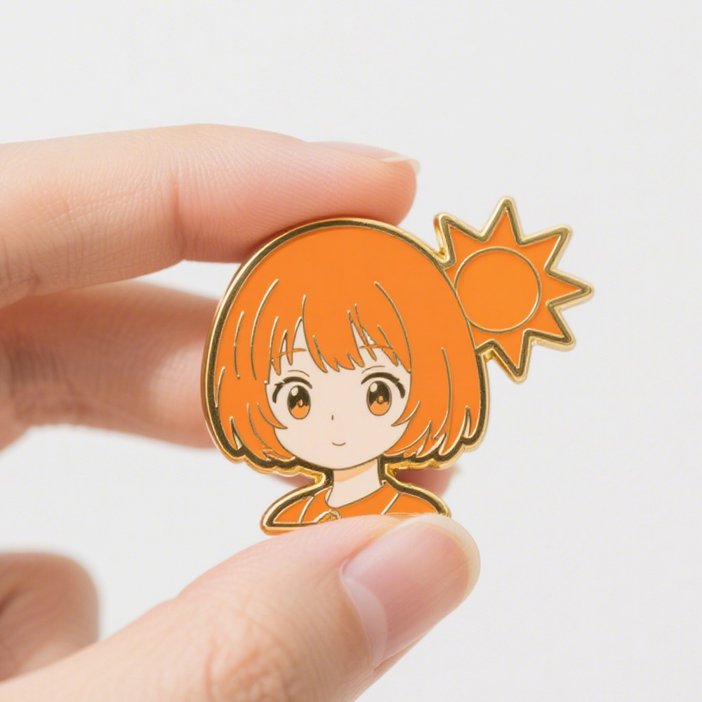 High Quality Wholesale Factory Customized Cute Girl Style Hard Enamel Pins Soft Enamel Pins for Decoration