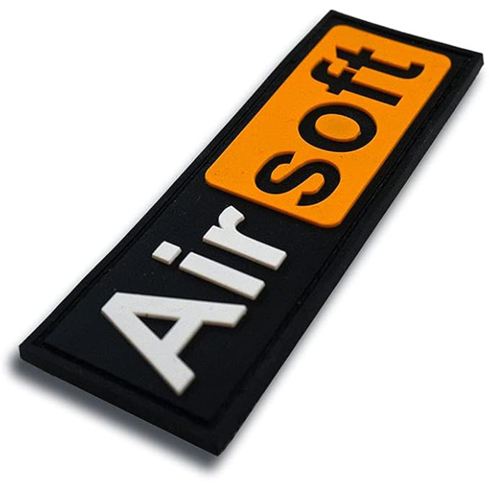 Airsoft Hub PVC Morale Patch Funny Morale Tactical Patch Silicone logo PVC Rubber Patch Morale Tactical Badge Custom 3D Velcro/hook Ring