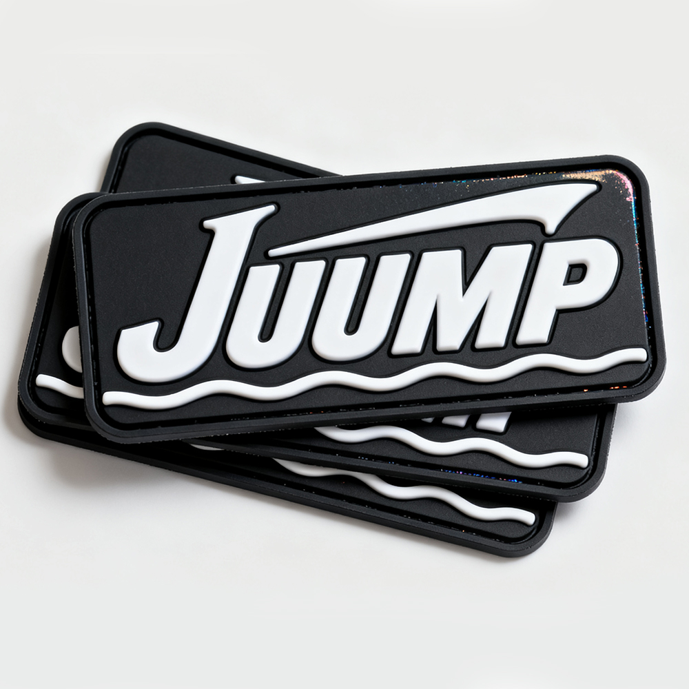 Custom Logo Products Fashion Soft PVC Logo Product Patch Rubber PVC Patches 3D Embossed Label Garment Rubber Tags for Clothes
