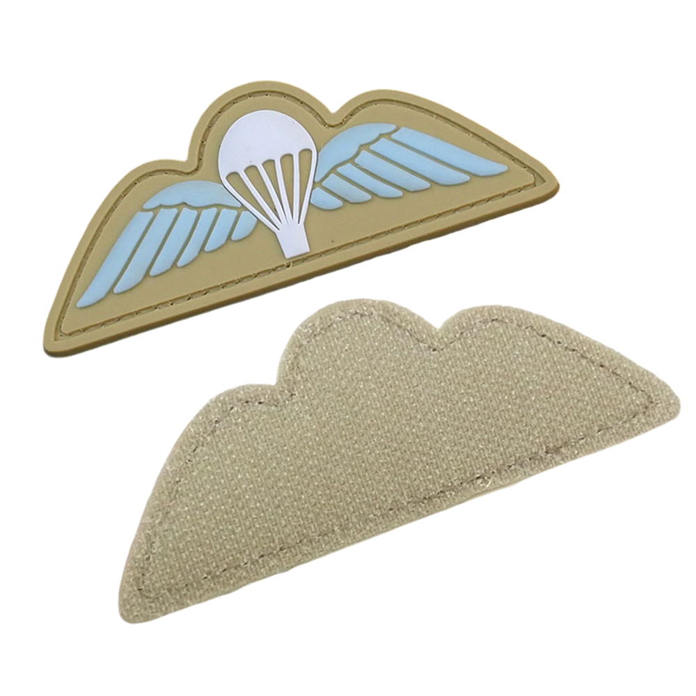 No Minimum Clothes Custom UK 3d Embossed Soft Pvc Silicone Rubber Logo Patches With Hook And Loop Backing