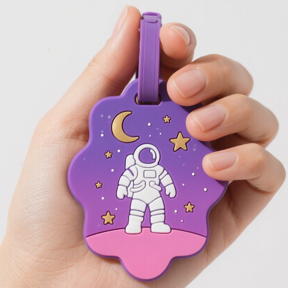 China Factory Price High Quality Colorful Luggage Label DIY Pvc Luggage Tag Soft for Luggage Cases