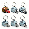 China Factory Manufacturer OEM Key Rings Hotel Key Tag Campaign Promotional Key Tags Custom 3D PVC Rubber Helmet Keychains
