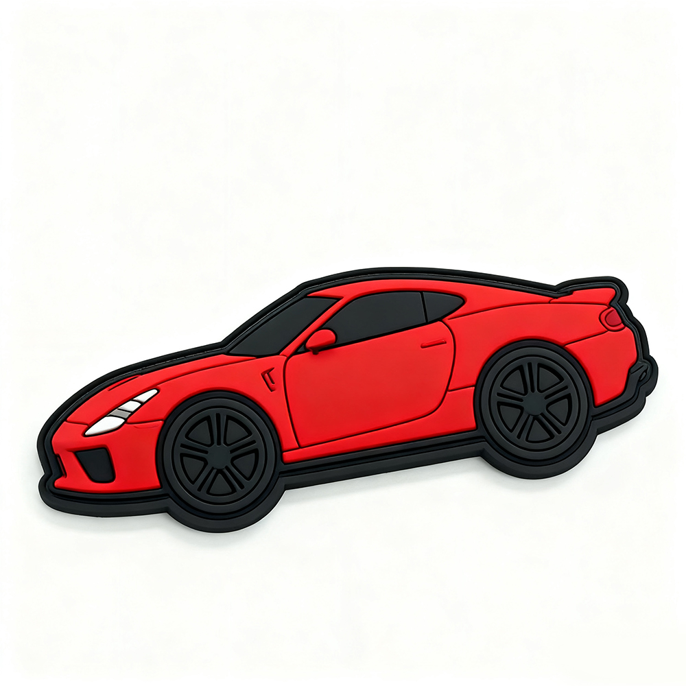 Custom Car Pvc Patches Tag for Clothing Embossed Logo 3D 2D Soft PVC Patches Rubber