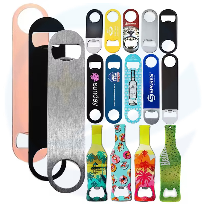 Custom Sublimation Stainless Steel Bar Blade Blanks Various Beer Bottle Opener 