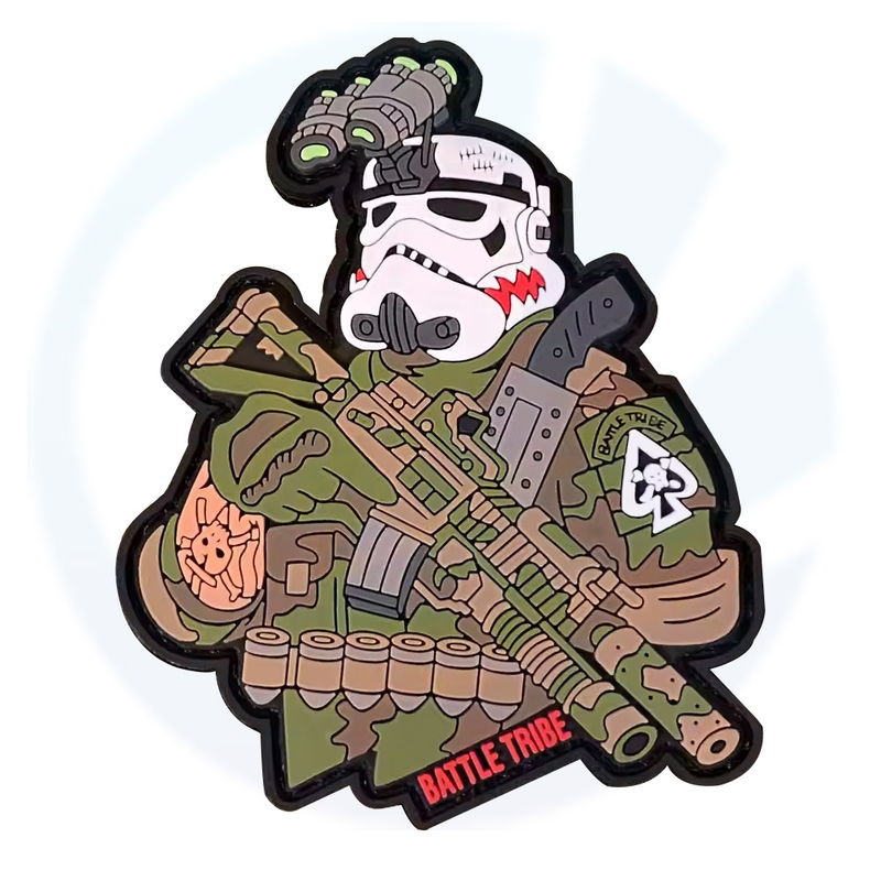 3D Soft Silicon Rubber Logo Patches Custom PVC Patch