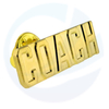 Custom Metal Gold Die Cutting Lapel Pins