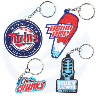 OEM new design customize various shapes epoxy pvc keyring