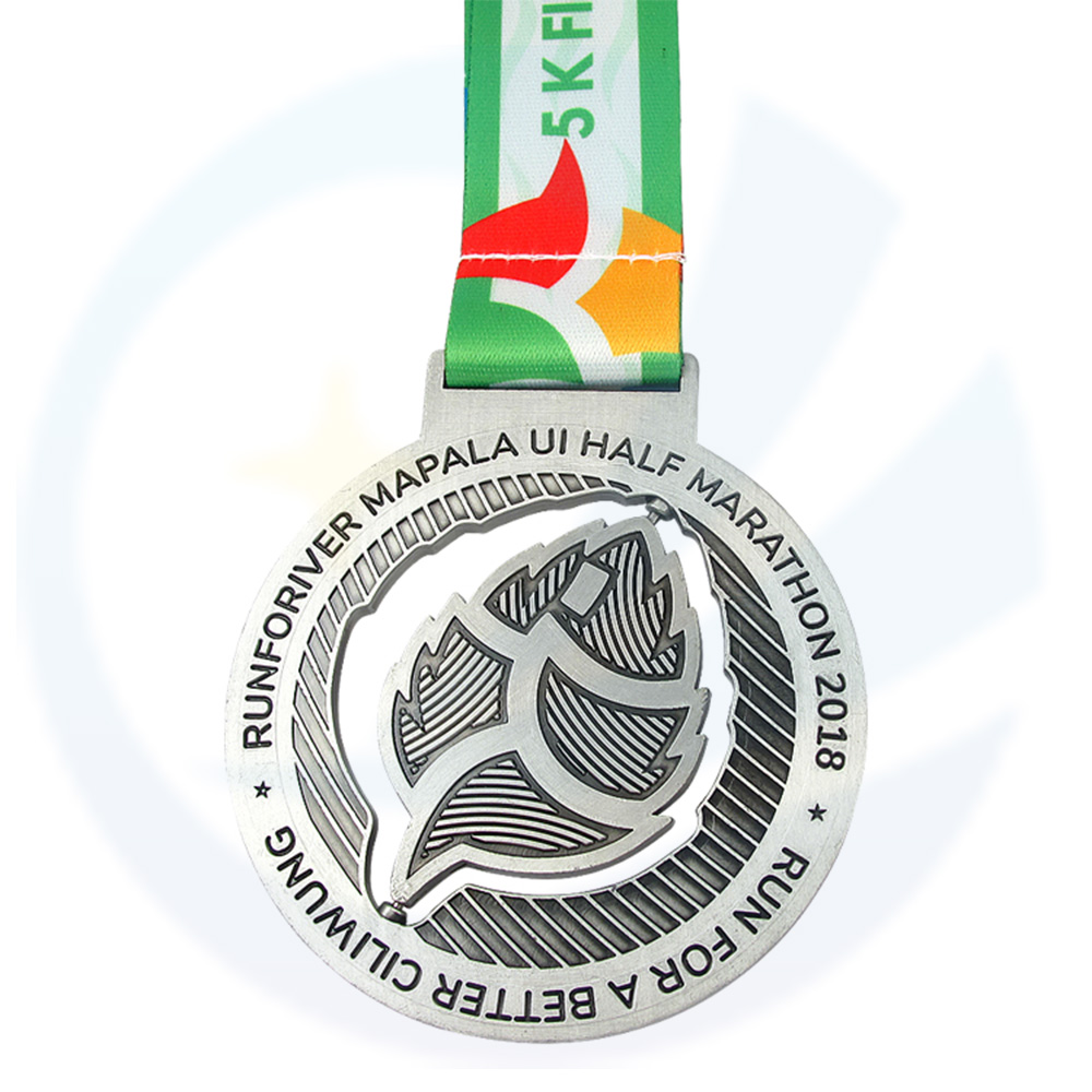 Special Design Rotate Rotatable Spinner Metal Medal 