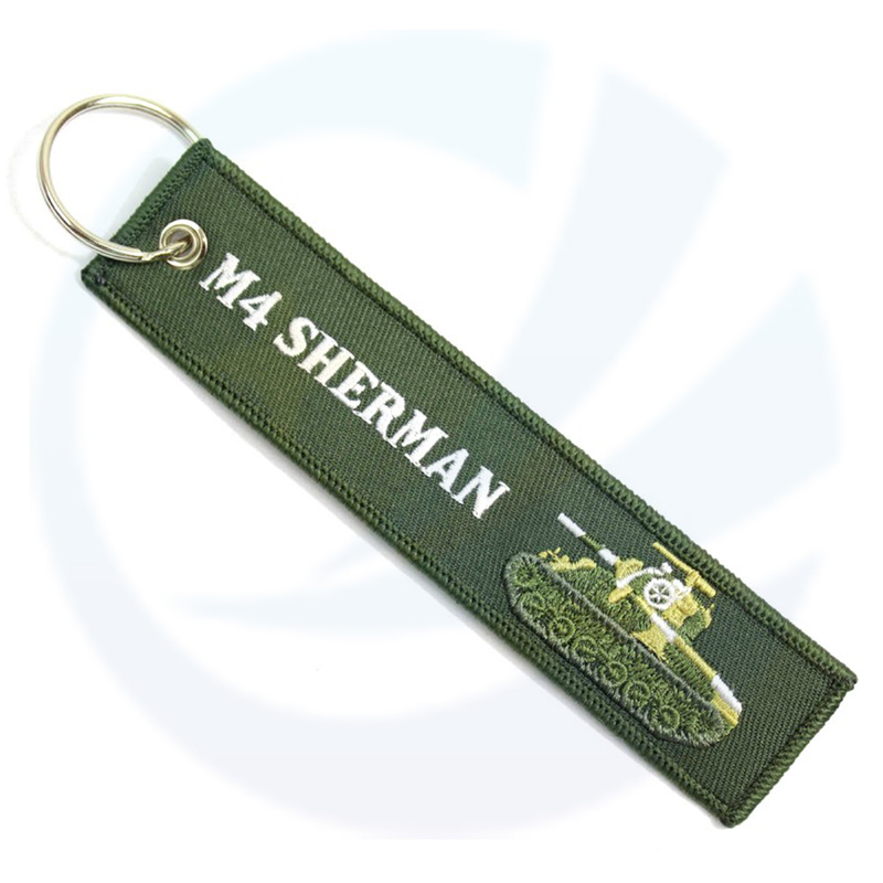 Sherman M4 Key Chain Army Embroidery Keychain 