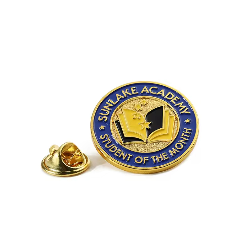 Student Acadenmy Gold Pin Badge