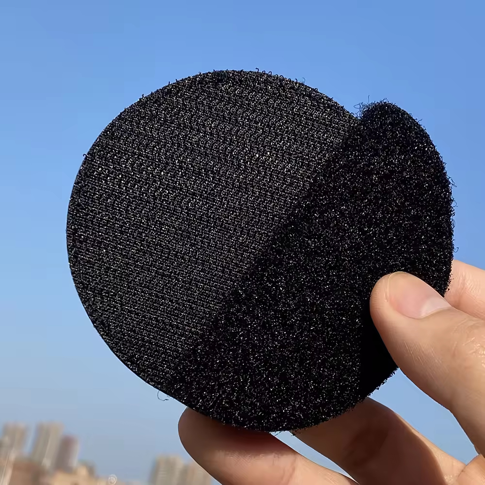 Custom Personalized Hook And Loop Round Professional Soft 3D PVC Rubber Labels Patch 