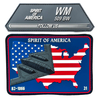 Spirit of America PVC Patch Set – 3D Soft Rubber Emblem, Hook & Loop, Waterproof Durable Custom Design
